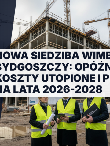 Wizualizacja nowej siedziby biblioteki WiMBP w Bydgoszczy. Nowoczesny budynek, inwestycja miejska i plany budowy obiektu kultury na lata 2026-2028.