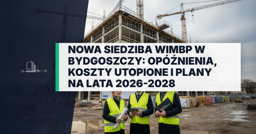 Wizualizacja nowej siedziby biblioteki WiMBP w Bydgoszczy. Nowoczesny budynek, inwestycja miejska i plany budowy obiektu kultury na lata 2026-2028.