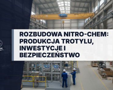 Inżynierowie montują linię produkcji trotylu w Nitro-Chem Bydgoszcz. Nowoczesna infrastruktura wojskowa, systemy bezpieczeństwa i rozbudowa zakładu.