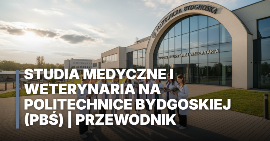 Nowoczesny kampus Politechniki Bydgoskiej PBŚ w Bydgoszczy. Studia medyczne i weterynaria to nowe kierunki kształcenia kadr dla biznesu i nauki w regionie.