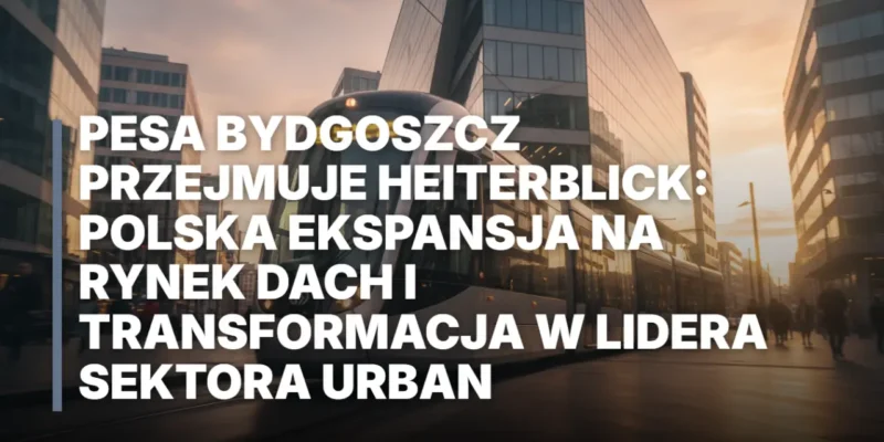 Pesa Bydgoszcz przejmuje HeiterBlick: polska ekspansja na rynek DACH i transformacja w lidera sektora Urban